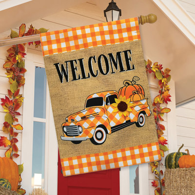 Drapeau d'automne à carreaux