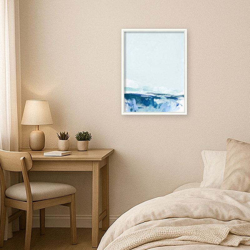 Tableau magnétique encadré en tissu, babillard 19 x 25 Coastal Design pour l'organisation murale