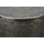 Table d'appoint de salon peu encombrante - Tambour en métal gris de 22 po de hauteur pour le lit