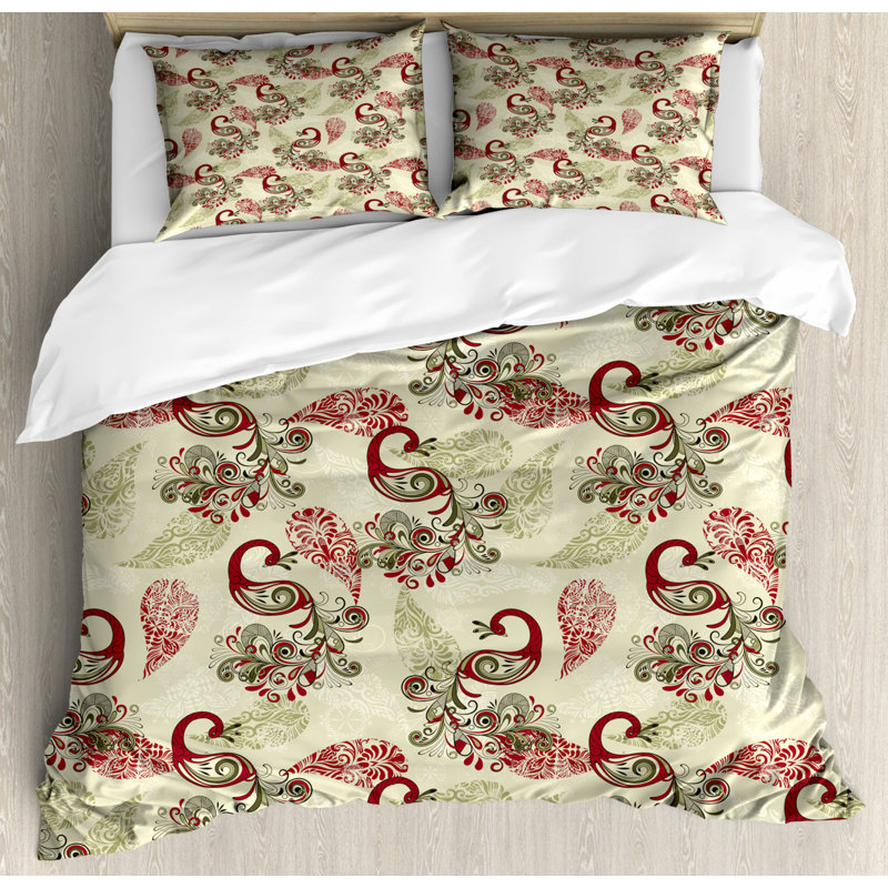 Traditional Polyester Duvet Cover, Queen Duvet Cover + 2 Standard Shams