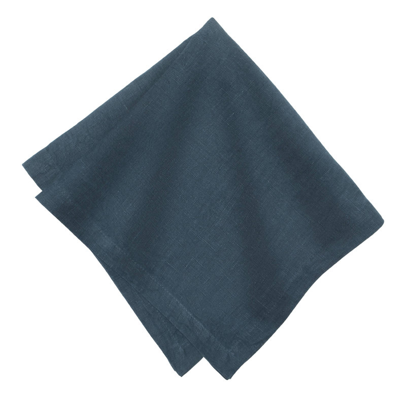 Dalissa Linen Square Napkins, Indigo