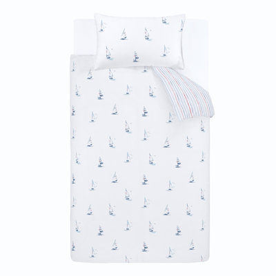 Sailing Boats Cotton Duvet Cover Set