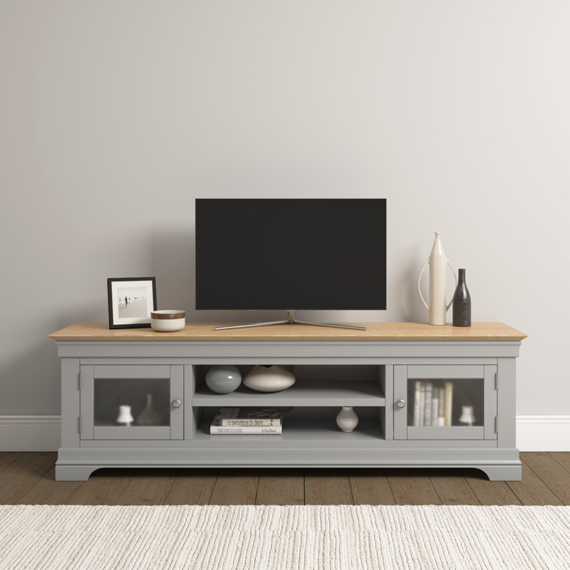 Adaleya TV Stand, 56cm H x 180cm L x 43cm W, Grey
