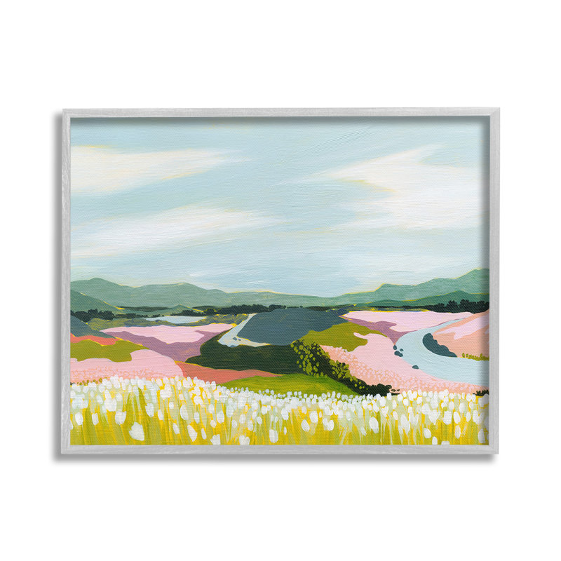 Art moderne de la montagne, H 24 po x l 30 po, Estampe numérique Farmhouse