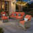 Bold Striped Orange Red