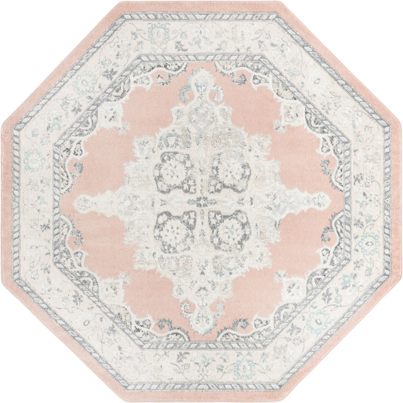 Troayurgh Oriental Indoor Rug, Octagon 7'10" x 7'10"