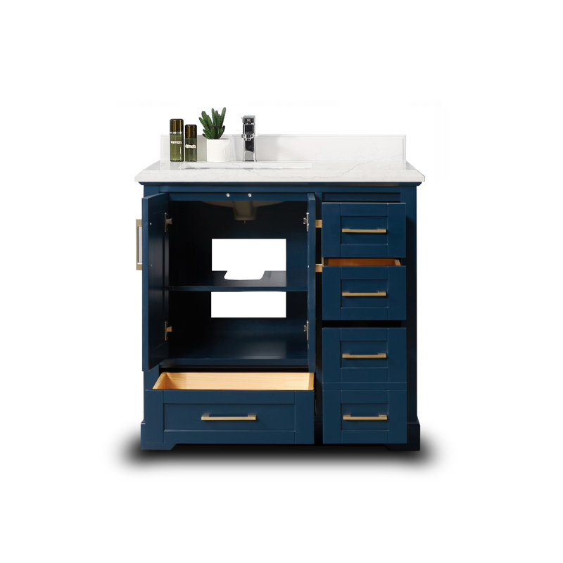 Ensemble de meuble-lavabo simple 36 po Eser, Empira, bordure double ogee