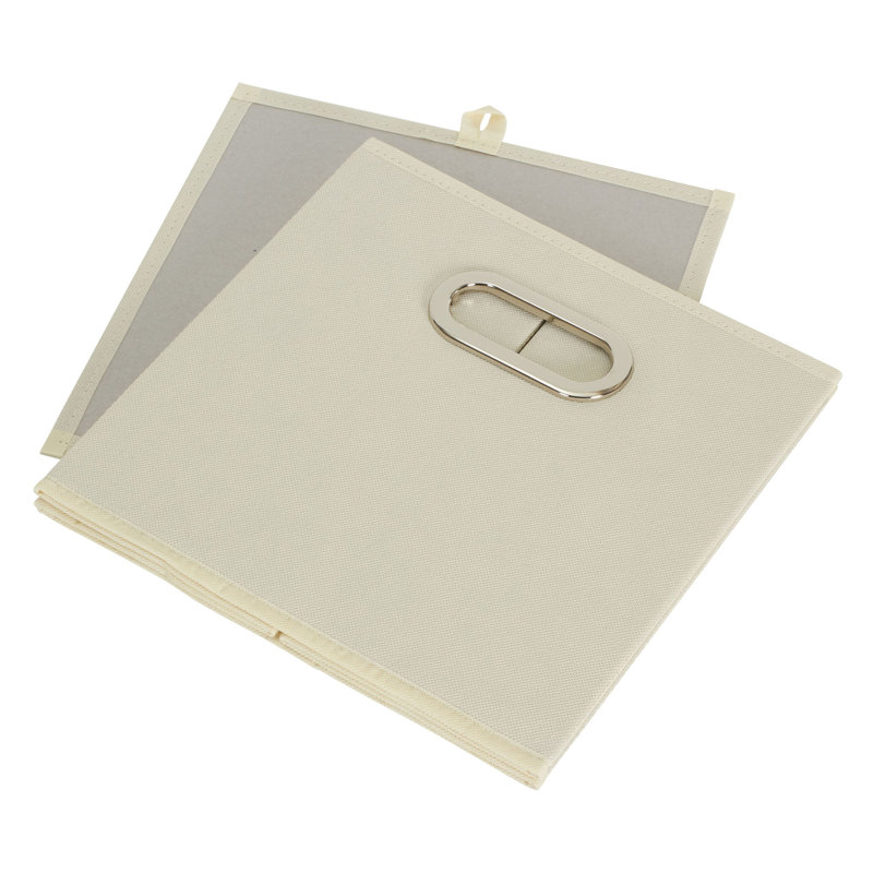 Wayfair Basics® Open Fabric Storage Bin Set, Natural