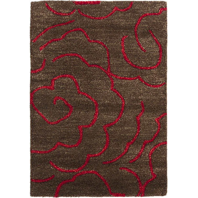 McGreggor Hand Tufted Wool And Viscose Floral Rug