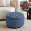 Repose-pieds rembourré avec rangement et coussin capitonné-1049625996