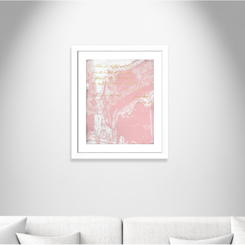 Dakim «Paris in Pink III», impression encadrée