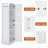 White Tall Freestanding Bathroom Cabinet - Mdf With Hook & Adjustable Shelf