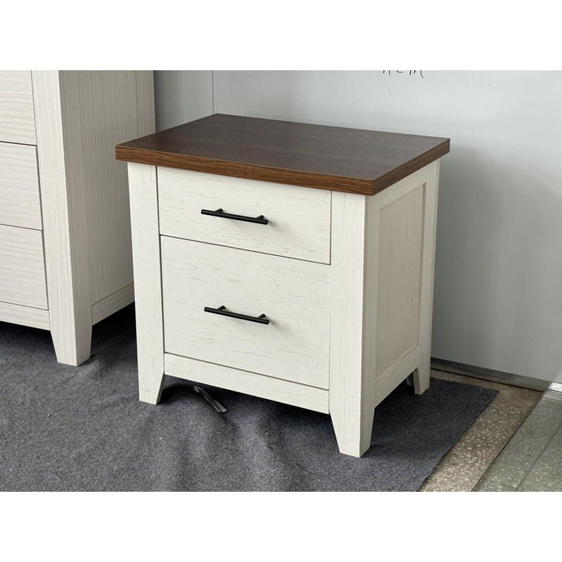 Nightstand with 2 Drawer