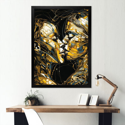 " Acrylic Couple Kissing II "
