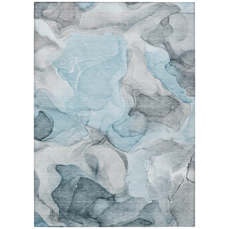 Tapis intérieur / extérieur Alfonzo avec envers antidérapant, Rectangle de 10 pi x 14 pi