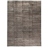 Wool Abstract Area Rug in Gray