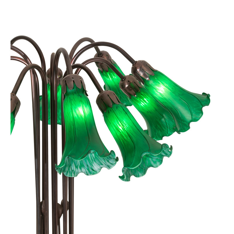 Meyda Tiffany & Stained Glass Table Lamp, Green