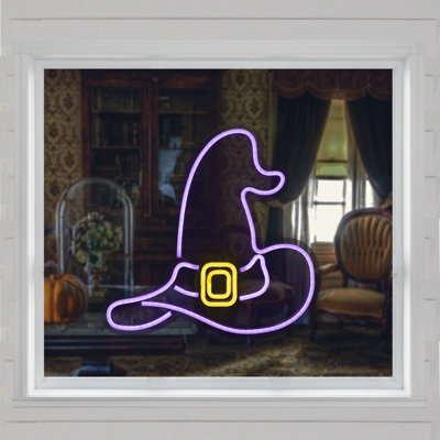 Silhouette de fenêtre d'Halloween 15 po