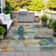Machine Washable Indoor/Outdoor Husby ACN2212 Abstract Rug