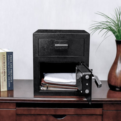 0.72 CUBIC FT KEYPAD BIOMETRIC DEPOSITORY SAFE