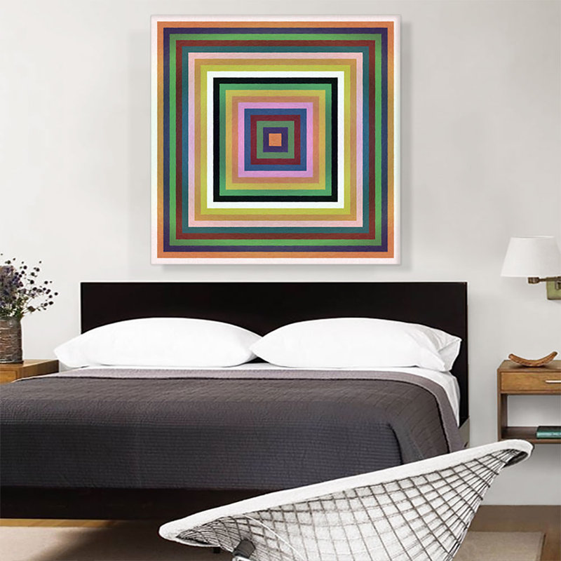 Mid-Century Modern Perfects in Contraste Colors - Reproduction d'art graphique sur toile tendue