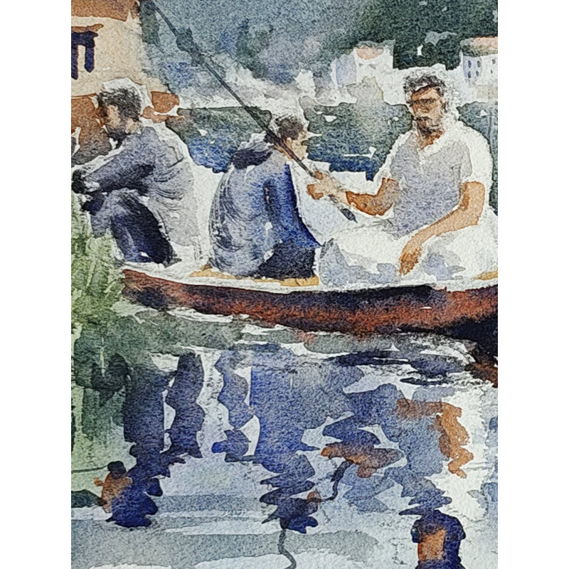Réflexions du lac Dale | Peinture à l'aquarelle en vrac | Par Achintya Hazra