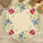 Aneil Floral Embroidered Doilies for Table Set of 4 Round Placemats of Maliana Collection for Table Decor