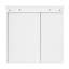 30" Half-Moon Wall Mounted Mirror Cabinet With Open Shelf & Adjustable Shelf-560353800