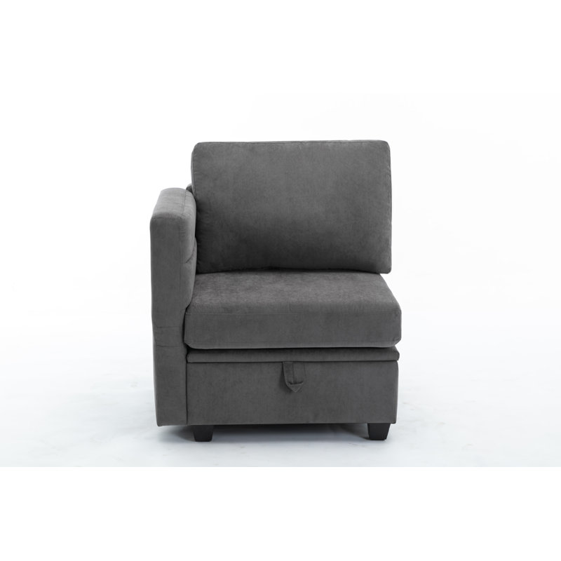 Canapé modulaire Toxi, Polyester gris foncé