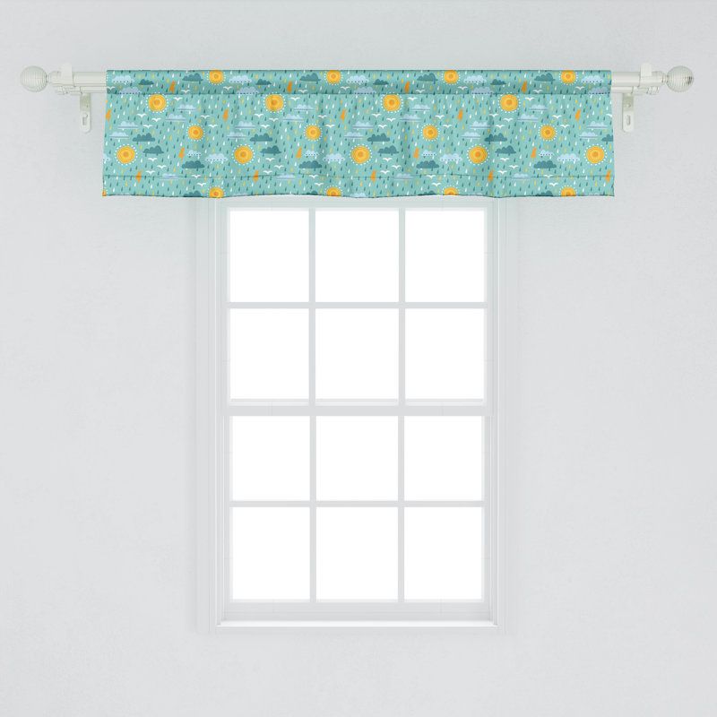 Multicolore cantonnière Ambesonne Clouds, L 54 po x L 12 po