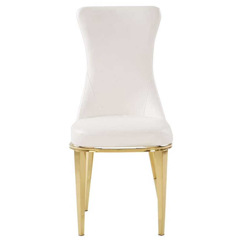 Brookshire 127cm H Upholstered Side Chair, White
