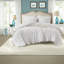 All-season White Bedding Sets, Microfiber Comforter With Romantic Design For Home