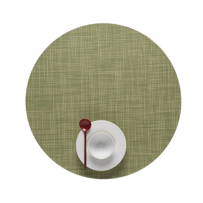 Vinyl No Pattern And Not Solid Colour Round Placemat