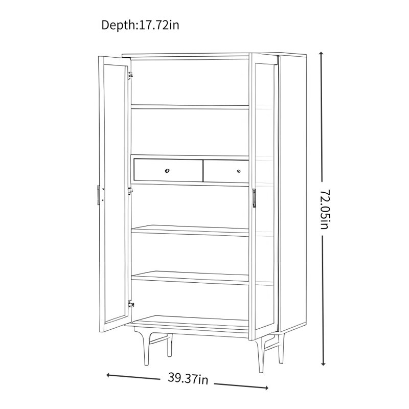 Modern Minimalist Design Display Cabinet