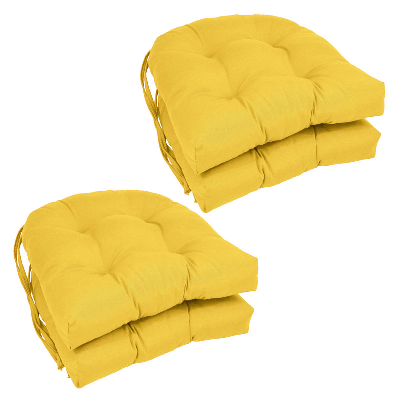 Outdoor 3.5'' Dining Chair Seat Cushion, Sunset