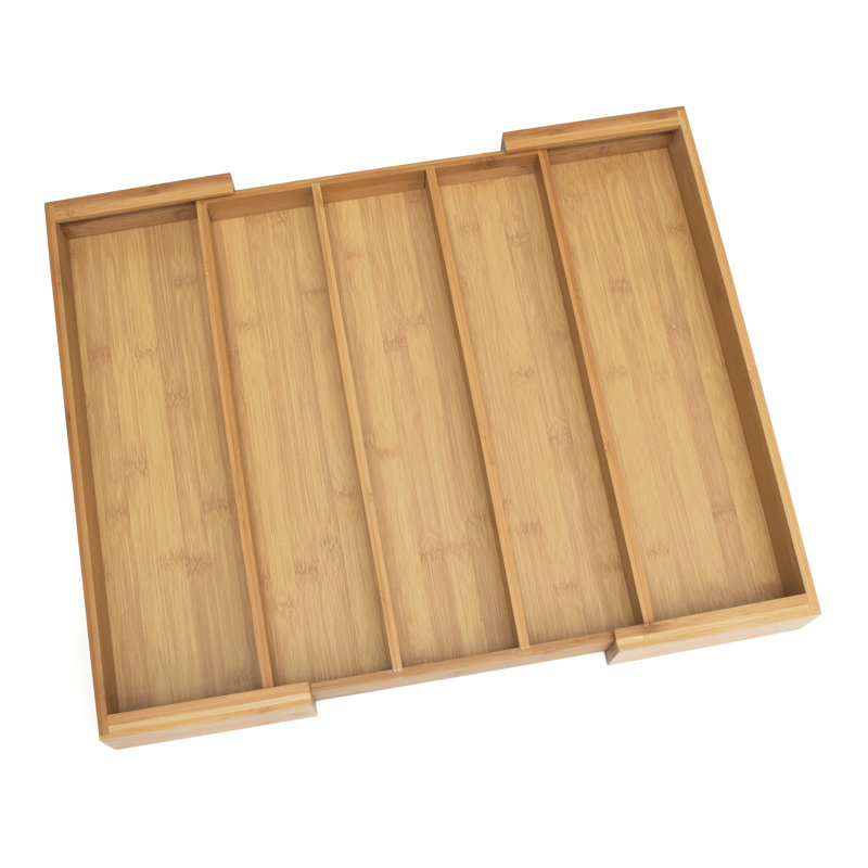 Porte-ustensiles extensible en bambou