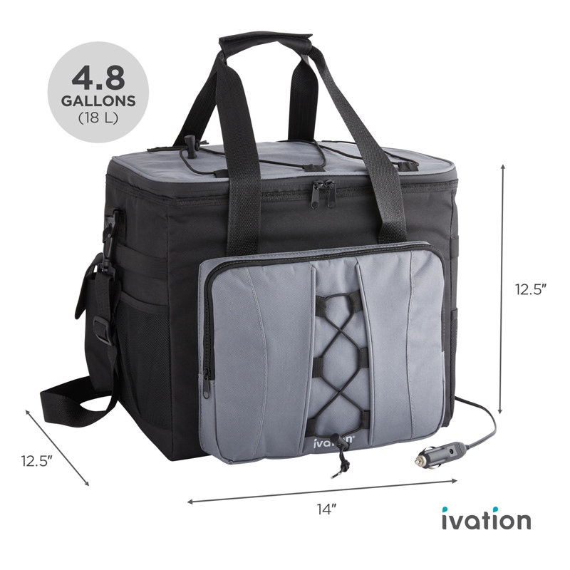 Sac isotherme Arlmont & Co., glacière portative thermoélectrique 12 volts 18 L avec bandoulière