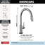 Trinsic Touch2O Kitchen Sink Faucet with Touchless Technology-95125878
