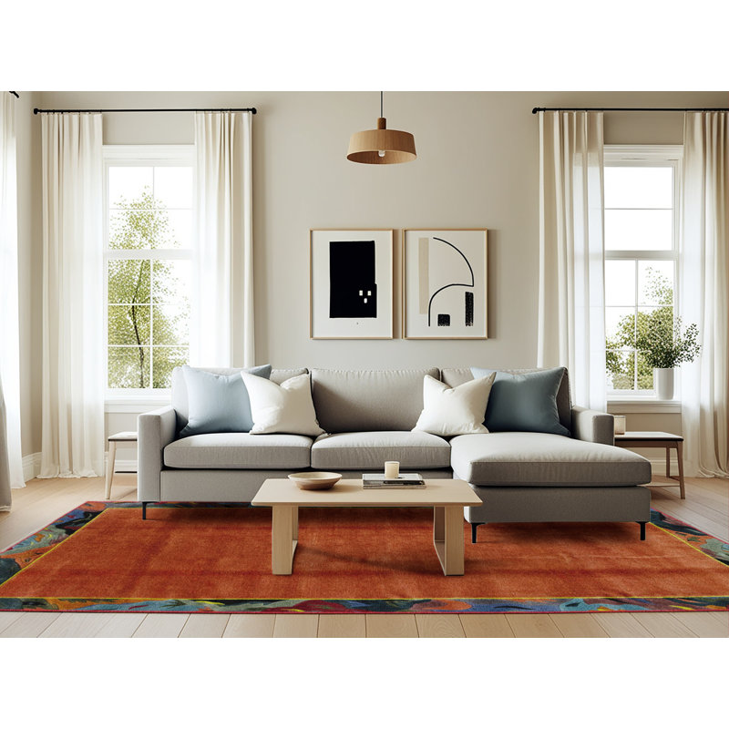 Abstract Indoor Rug, Rectangle 6' x 9'