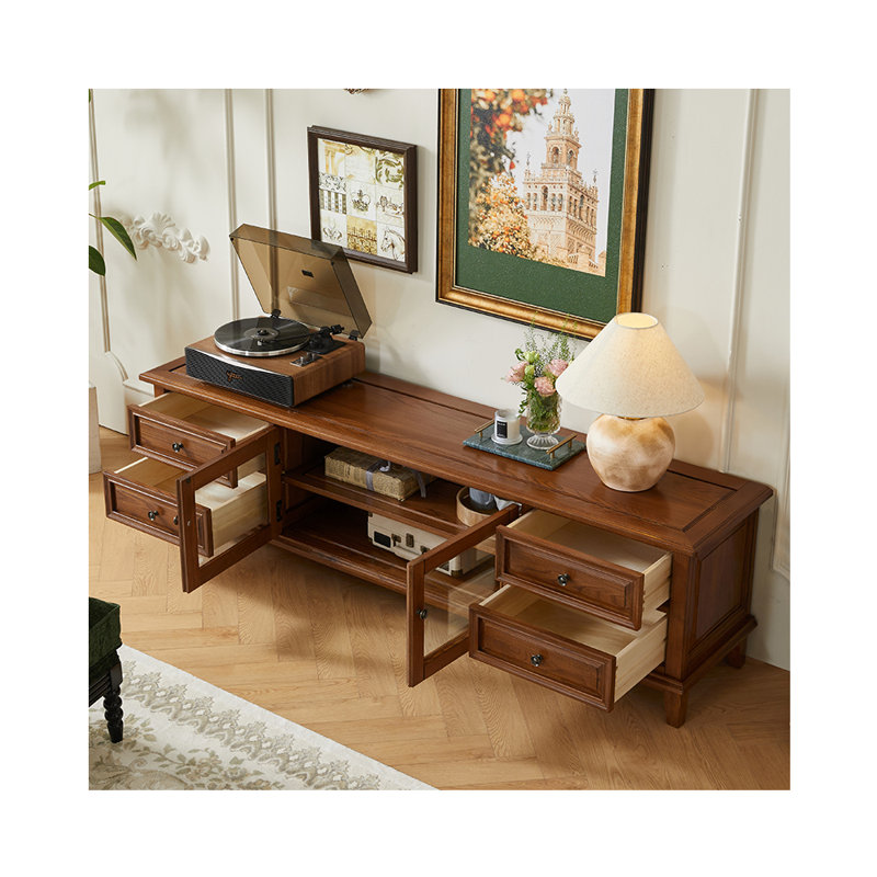 American style solid wood style TV stand