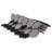 Hudson Due 2" Hex Glossy Black 10-7/8" x 12-5/8" Porcelain Mosaic Floor and Wall Tile