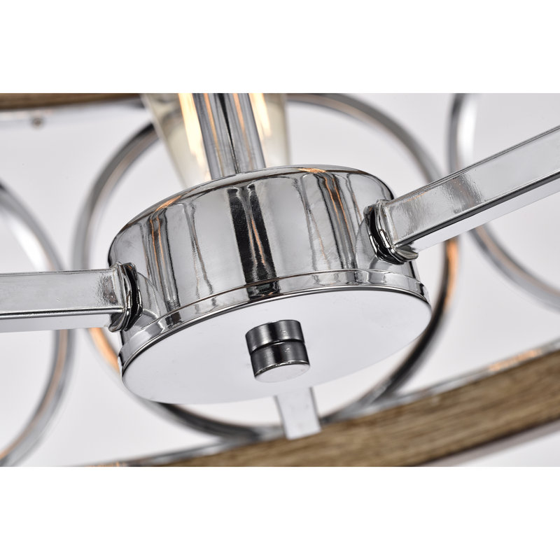 Annabela Semi Flush Mount, Brown