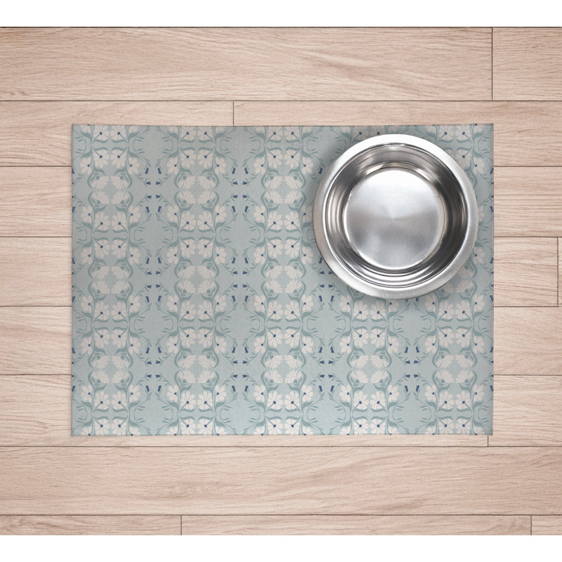 Napperon Groovy Flowers, Bleu, H 0,08 po x l 24 po x P 36 po