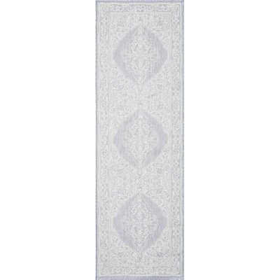 Aryaa Rae Oriental Gray Indoor / Outdoor Area Rug