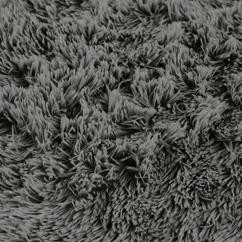 Kathlene Solid Colour Shag Area Rug, Rectangle 225 x 340cm