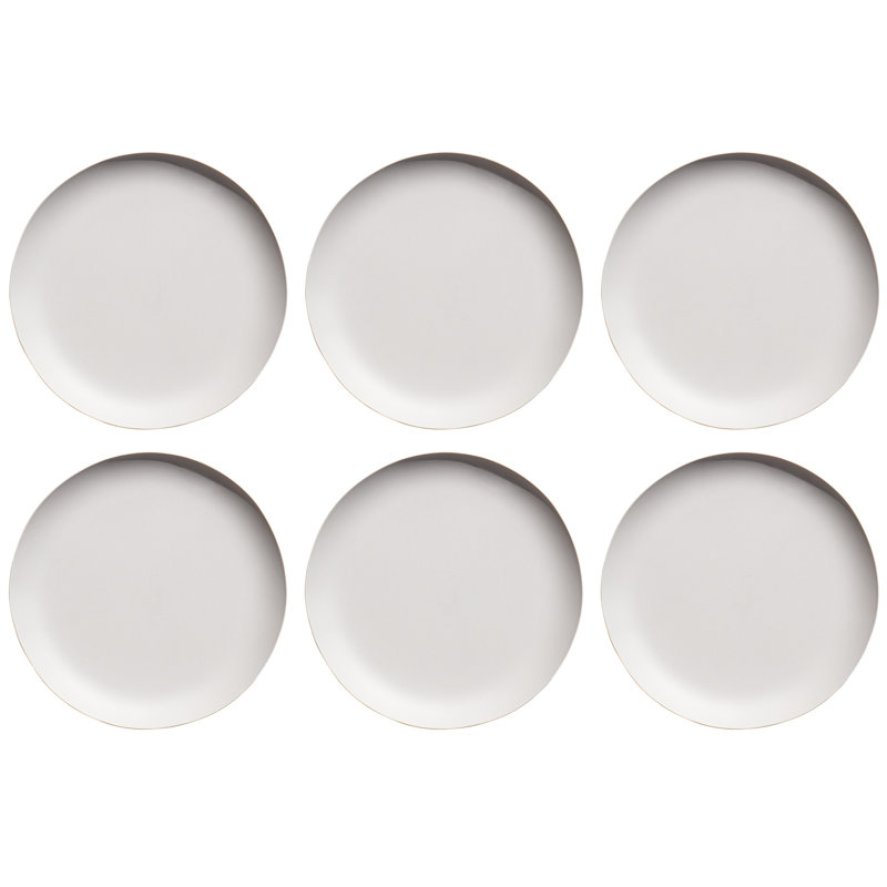 Calaeb Craft Coupe Salad Plate, 8.5", Soft White, Matte Finish