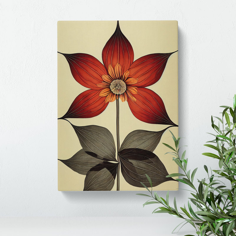 The Desirable Flower - Wrapped Canvas Print, 50cm H x 35cm W x 3cm D