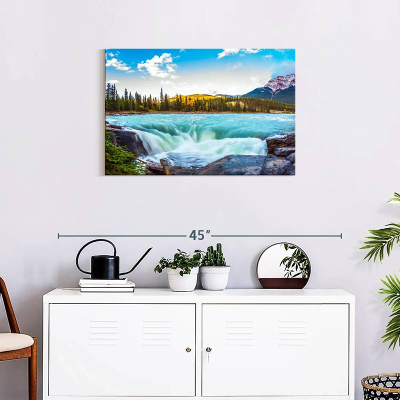 Cascade Alvord Athabasca dans le parc Jasper, H 20 po x l 30 po