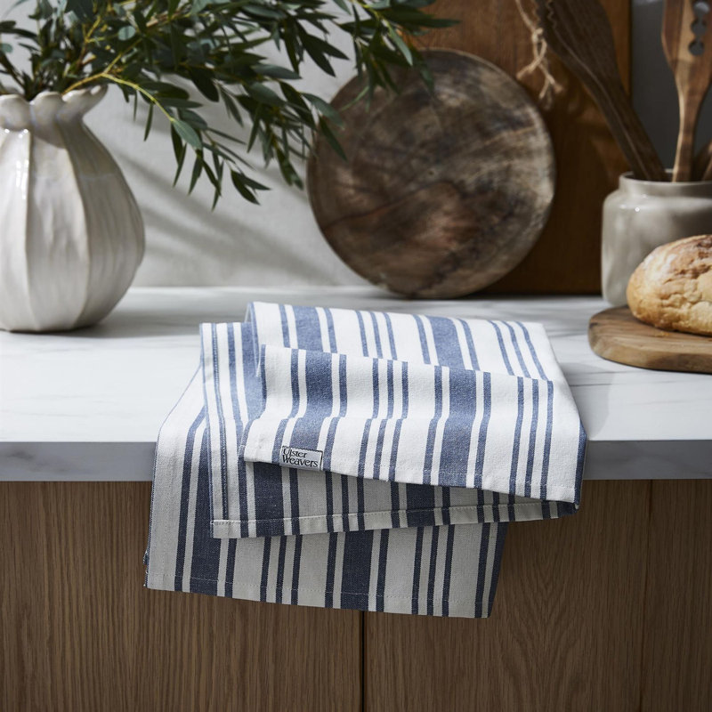Denim Stripe Stripe Tea Towel Kitchen Towel