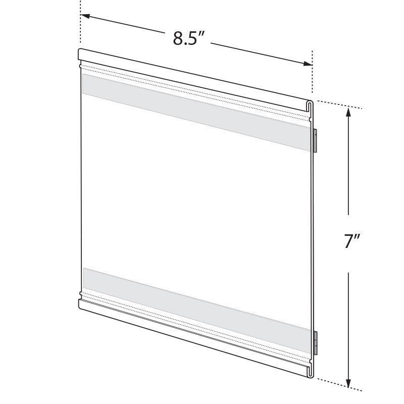 8.5"W x 7"H Adhesive-Back Nameplate, 10-Pack